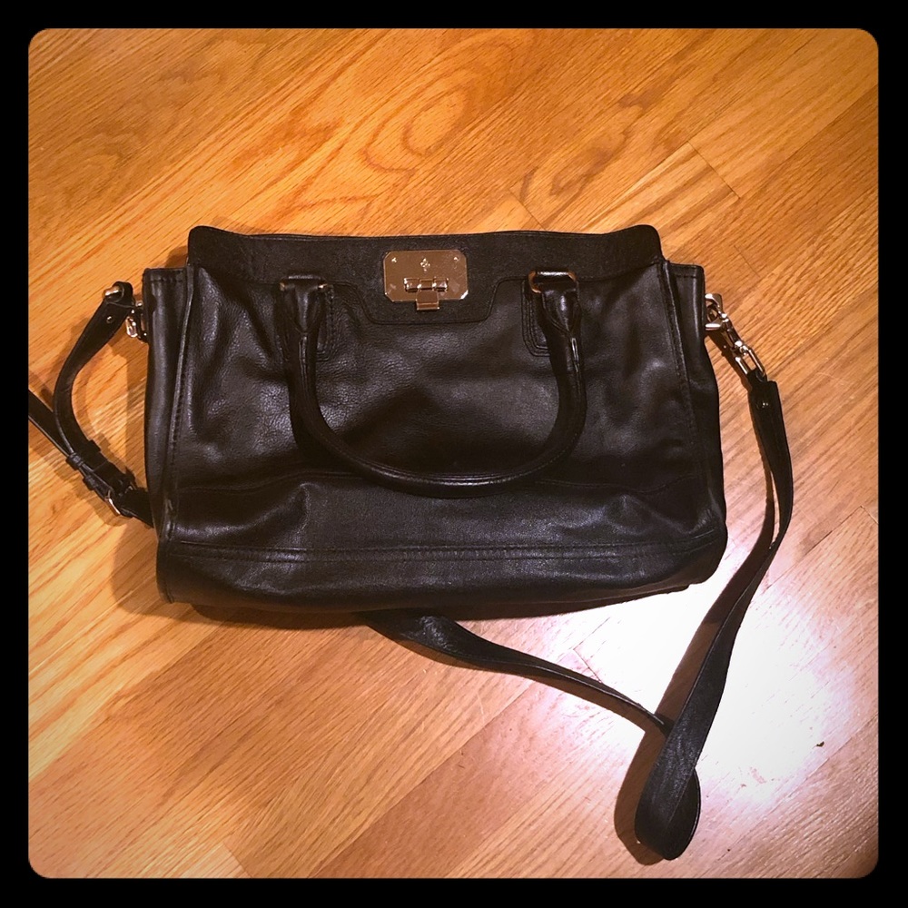 Cole Haan Black Leather Work Tote